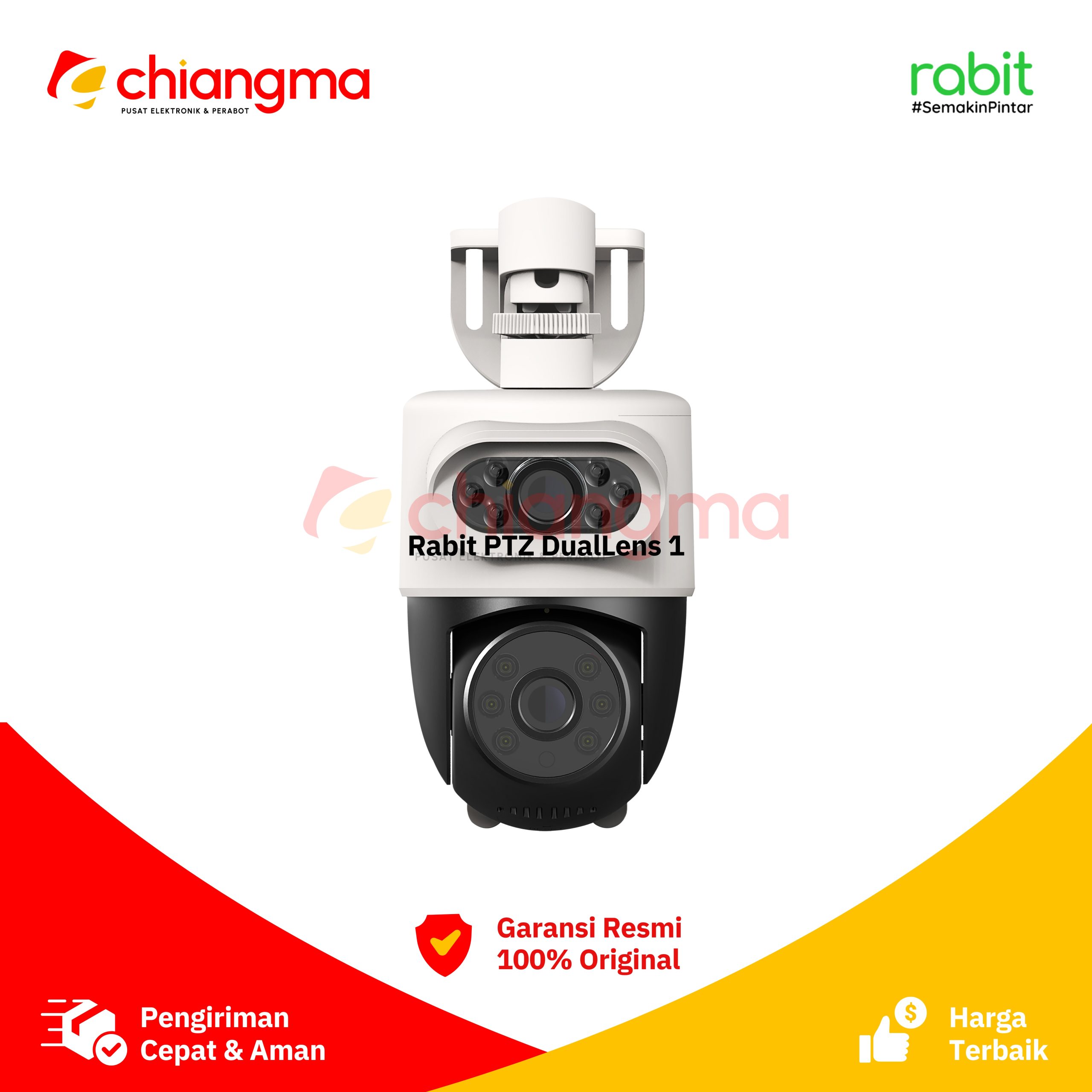 rabit kamera cctv ptz dual lens
